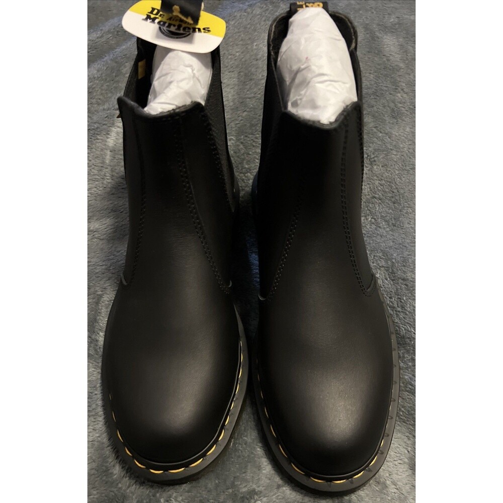 Mens Size 9 / Womens 10 Dr. Martens 2976 SR Black Classic Leather Chelsea Boots - Picture 7 of 9